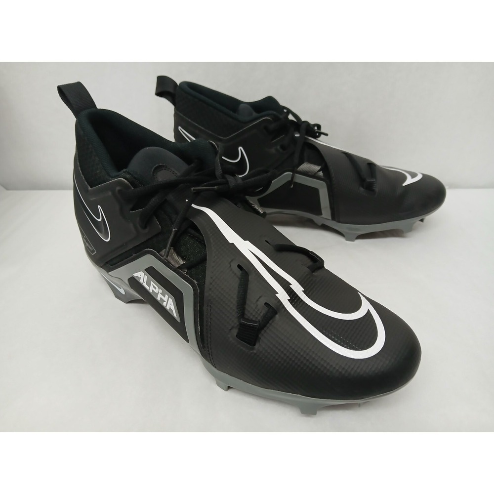 Nike Men's Alpha Menace Pro 3 Football Cleats NO INSOLES CT6649-010 Black Sz 13